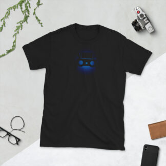 Blue Videogame Controller Glow - Short-Sleeve Unisex T-Shirt