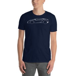 Lamborghini Gallardo Profile Outline - Short-Sleeve Unisex T-Shirt